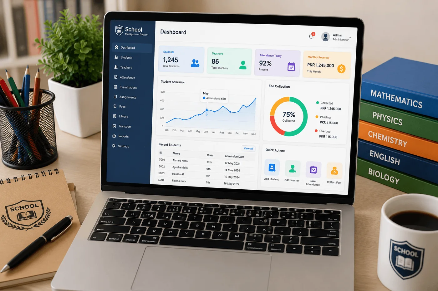 School Management System product scene